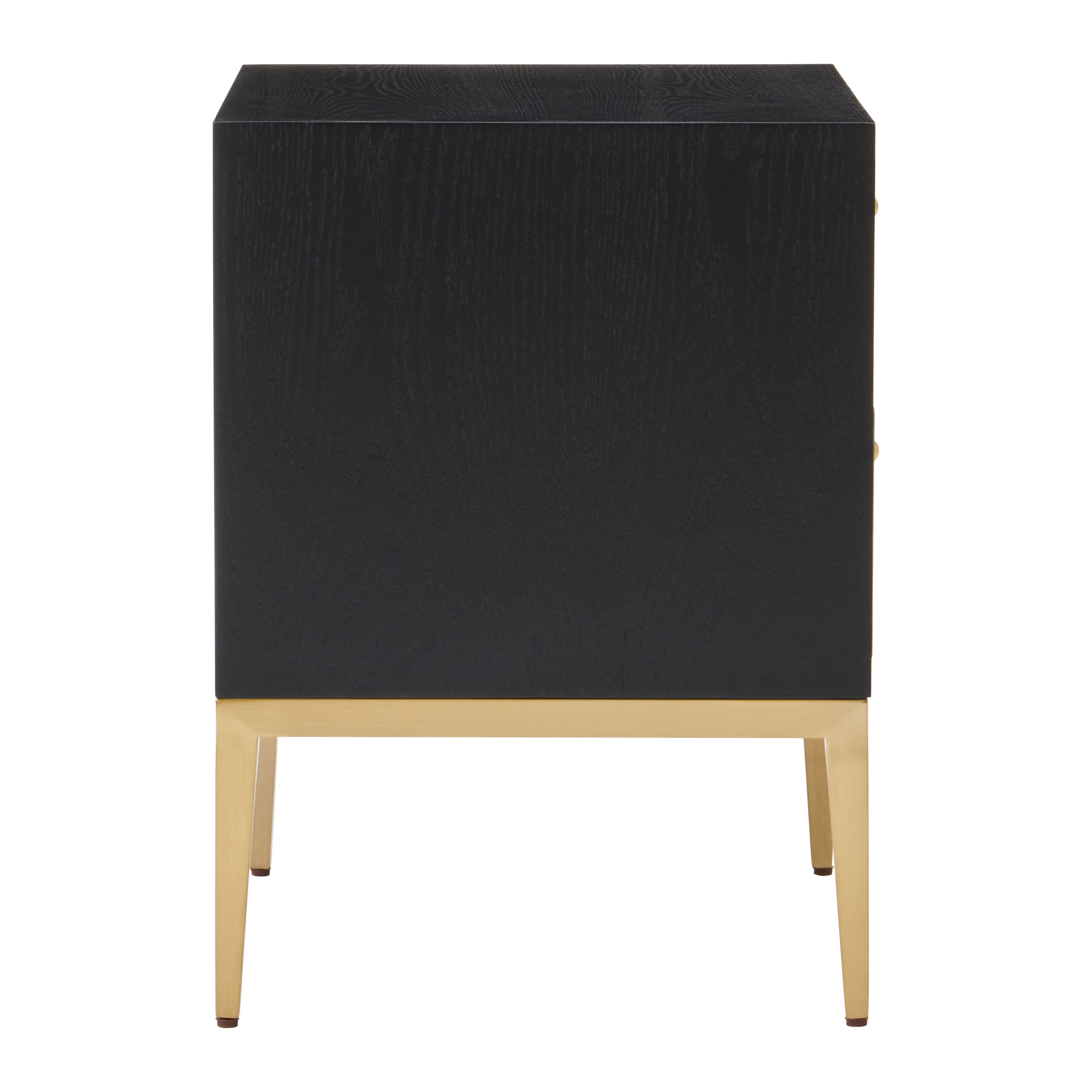 Roselle Grey Faux Shagreen Side Table | 2 Drawers